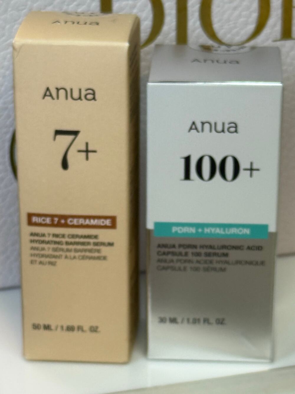Anua BUNDLE of 2 ---  7+ AND 100+ --- NEW in BOX